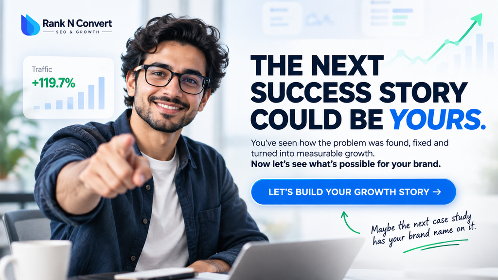 Rank N Convert growth strategy call invitation for businesses looking to build their next ecommerce success story